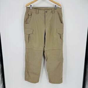 Duluth Trading Men’s No Fly Zone Nylon Pants 36x30 Insect Repellent Cinch Ankle